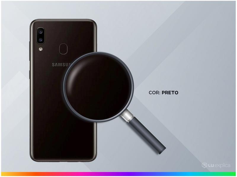 Smartphone Samsung Galaxy A20 32GB Preto 4G - 3GB RAM Tela 6,4